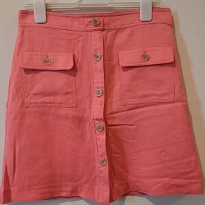 Ann Taylor Pink A-Line Mini Skirt
